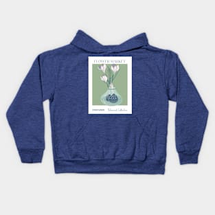 Crocuses in a vase Kids Hoodie